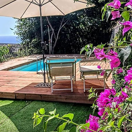 Апартаменты Flat With Panoramic Terrace And Private Pool Mt5X3 Таормина Экстерьер фото