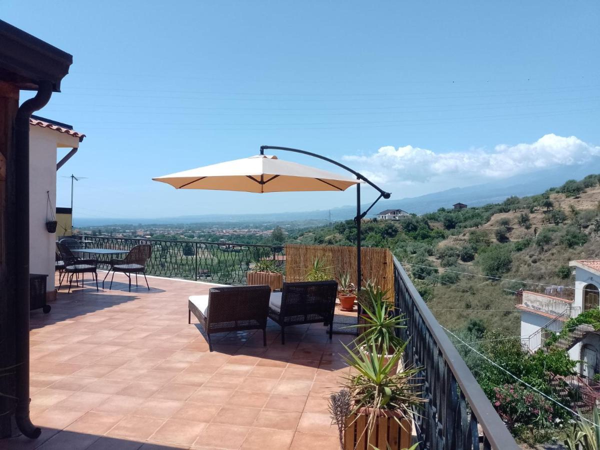 Апартаменты Flat With Panoramic Terrace And Private Pool Mt5X3 Таормина Экстерьер фото