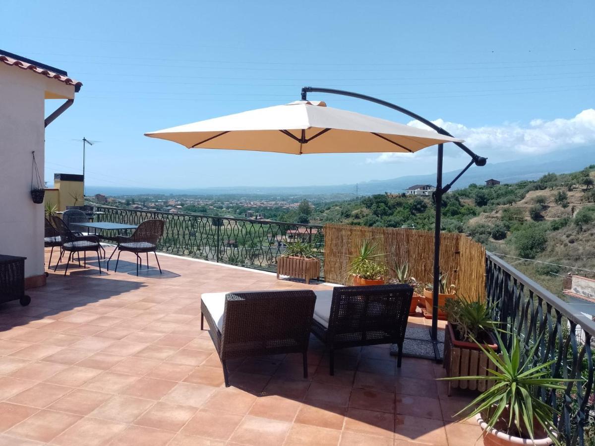 Апартаменты Flat With Panoramic Terrace And Private Pool Mt5X3 Таормина Экстерьер фото